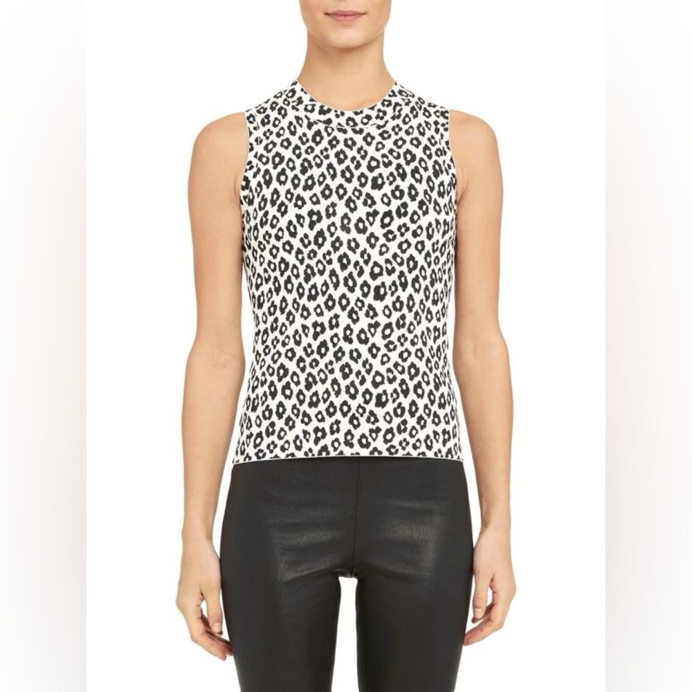 Theory Leopard Print Shell Top